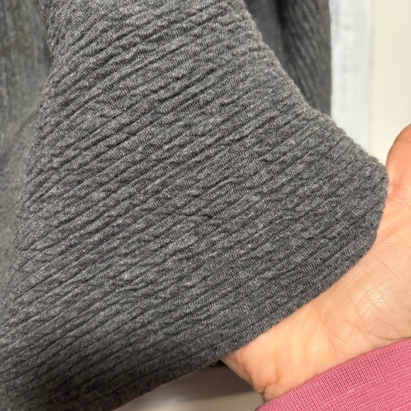 Lululemon Retreat Yourself Heathered Gray Cowl Neck Bell Sleeve Pullover Sweater - Picture 7 of 11